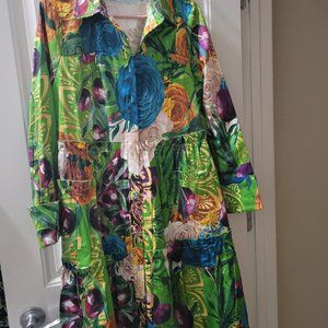 New Sassy Jones Willow Dress - Olive Grove Size L